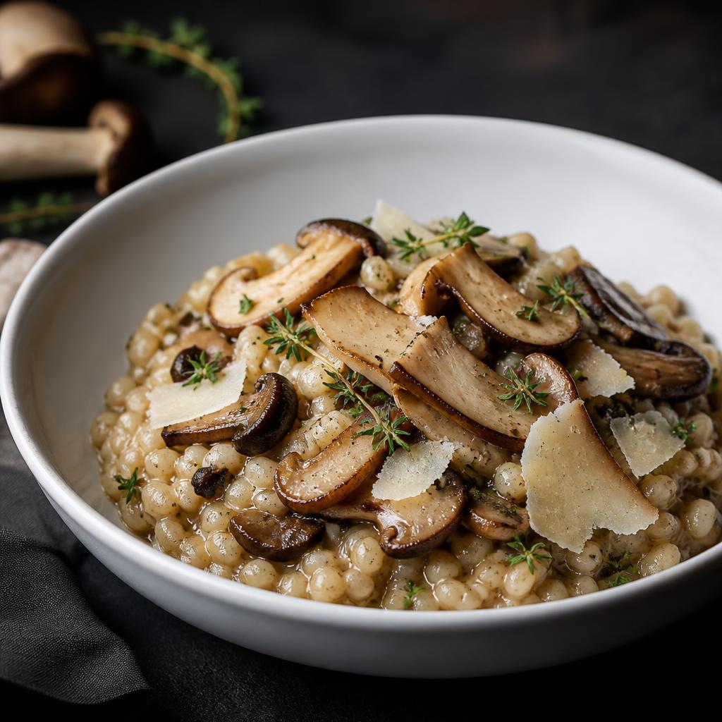 Wild Mushroom Barley Risotto