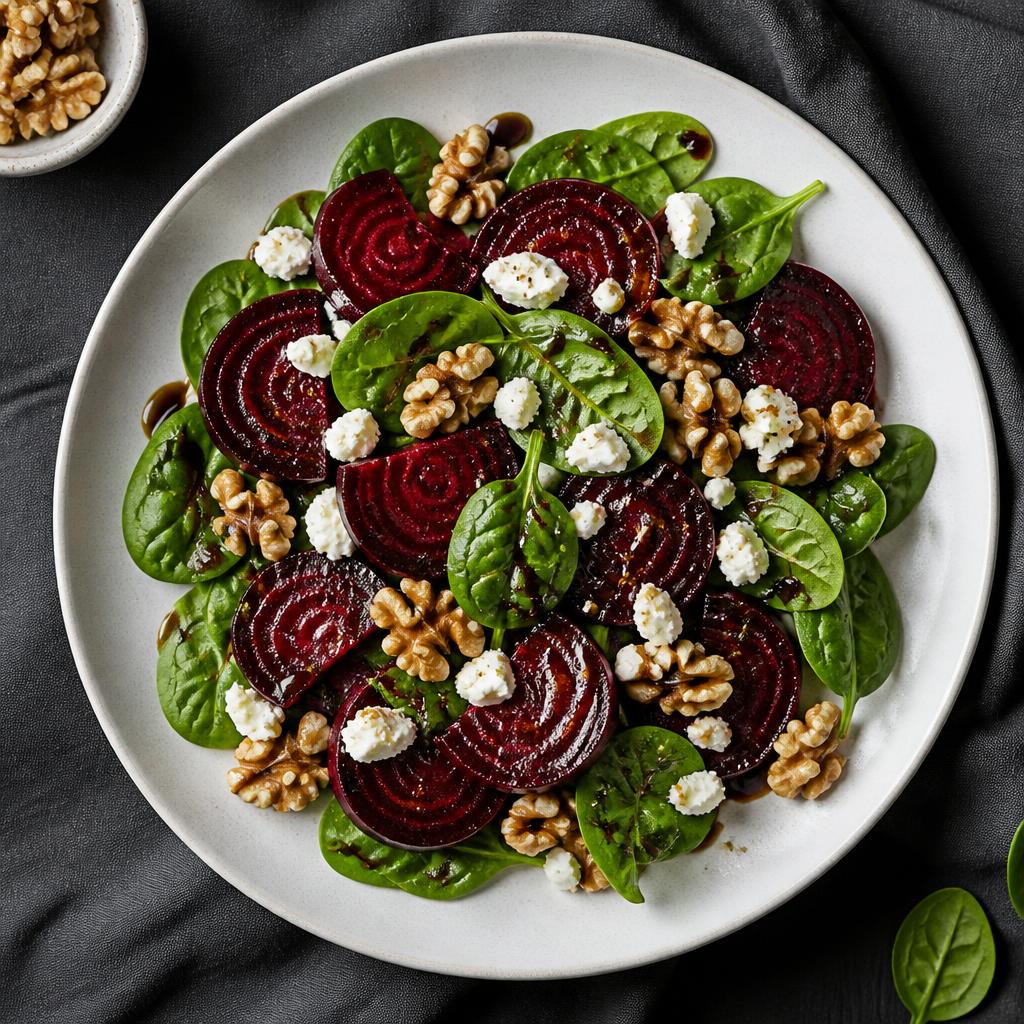Roasted Beetroot & Walnut Salad