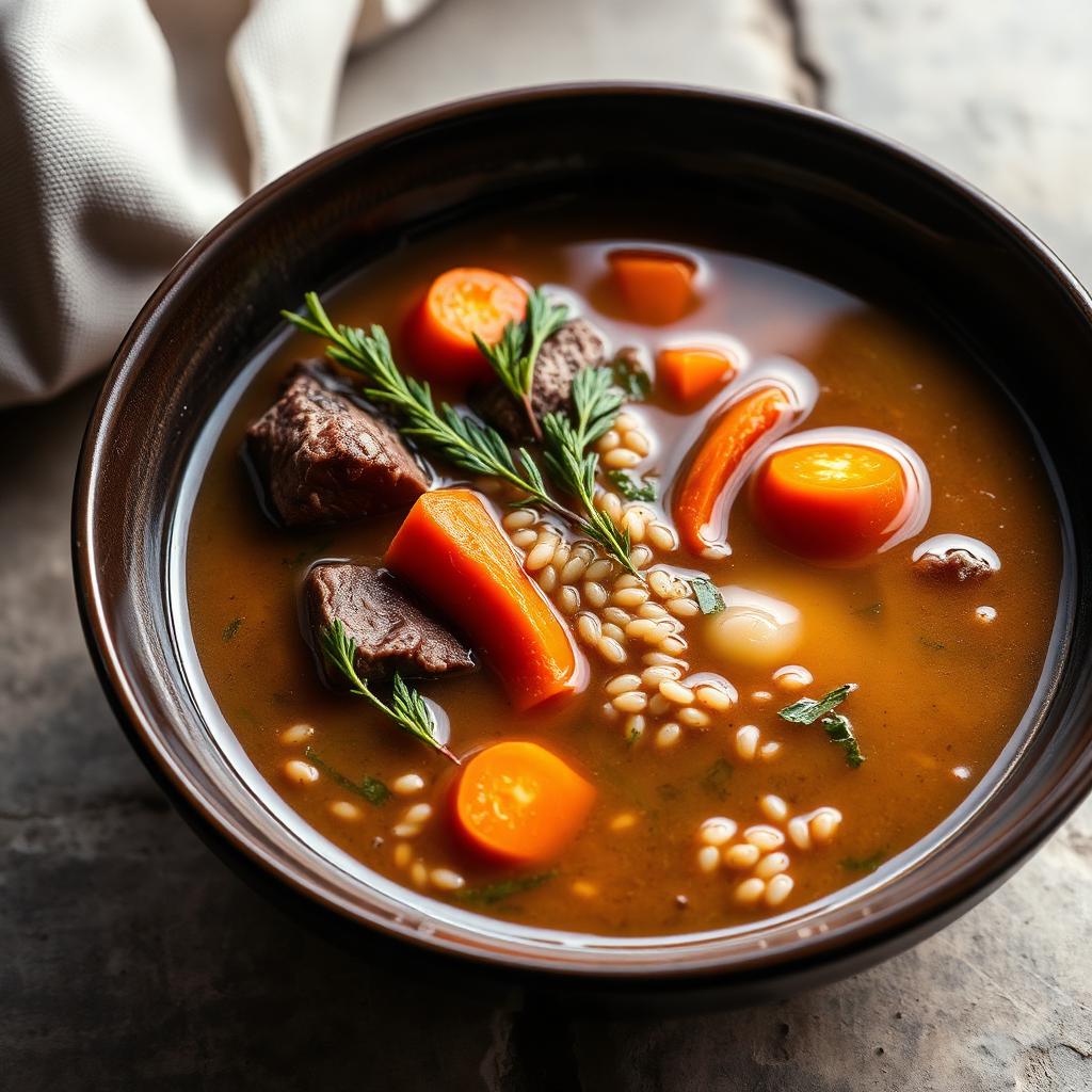 Buckwheat & Beef Soup